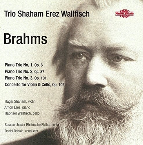 the album cover for J Brahms / Shaham,Hagai / Raiskin,Daniel - Brahms: Works For Piano Trio