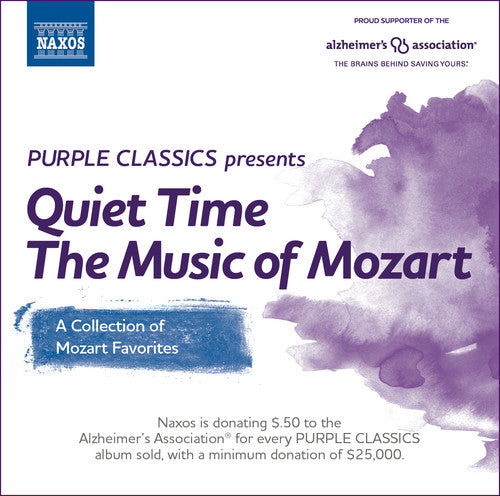 the album cover for W Mozart / Balogh,Jozef / Gallois,Patric - Purple Classics Presents: Quite Time - Music