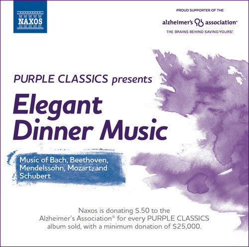 the album cover for W Mozart / Sundkvist,Petter / Toth,Istvan - Purple Classics Presents: Elegant Dinner Music
