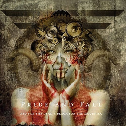 the album cover for Pride & Fall - Red For The Dead - Black For The Mourning