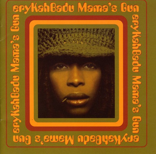 the album cover for Erykah Badu - Mama's Gun