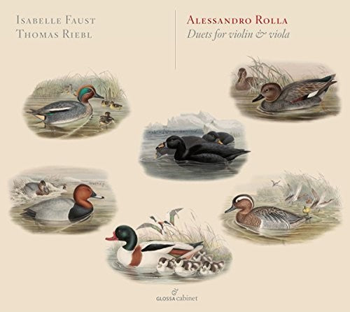 the album cover for Rolla / Faust / Riebl - Alessandro Rolla: Duets for Violin & Viola