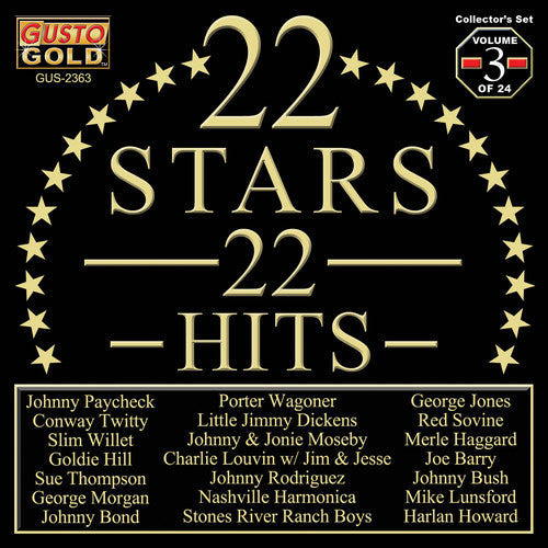 the album cover for 22 Stars - 22 Hits Vol 3 / Various - 22 Stars - 22 Hits Vol. 3 / Various
