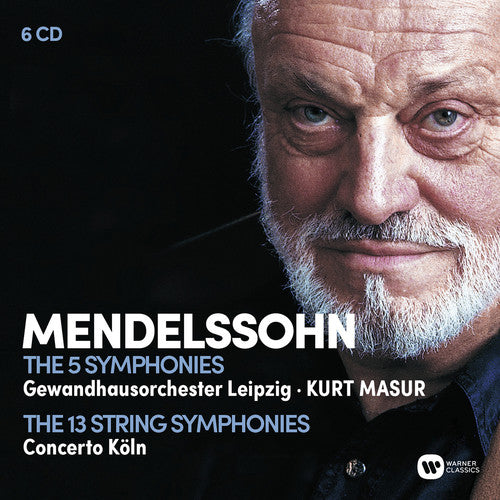 the album cover for Kurt Masur - Mendelssohn: The Complete Symphonies, The Complete String Symphonies [6CD Box Set]