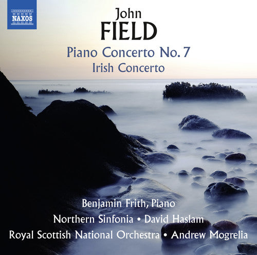 the album cover for Field / Frith / Sinfonia / Mogrelia - John Field: Piano Concerto No. 7 - Irish Concerto
