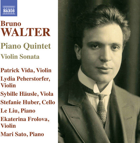 the album cover for Walter / Frolova / Vida - Bruno Walter: Piano Quintet & Violin Sonata