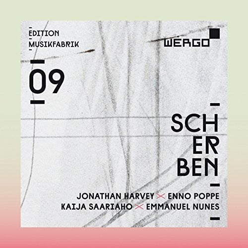 the album cover for Harvey / Nunes / Ensemble Musikfabrik - Scherben