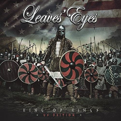 the album cover for Leaves' Eyes - King Of Kings