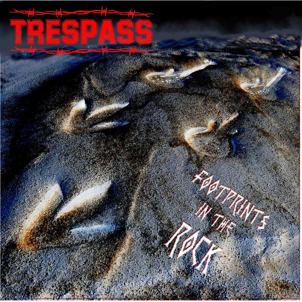the album cover for Trespass - Footprints In The Rock