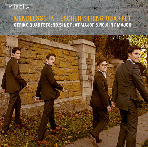 the album cover for Bartholdy / Escher String Quartet - Mendelssohn: String Quartets 5 & 6