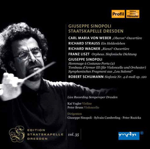 the album cover for Lisz / Schumann / Ssd / Kai Vogler / Bruns - Guiseppe Sinopoli