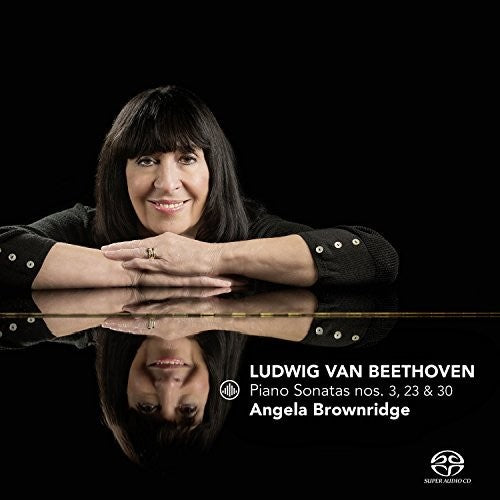 the album cover for Brownridge - Beethoven: Piano Sonatas Nos. 3, 23 & 30