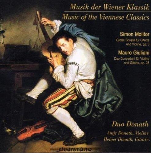 the album cover for Duo Donath - Viennese Music for Violin & Guitar By Molitor &
