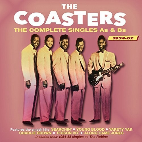 the album cover for The Coasters - Complete Singles As & Bs 1954-62