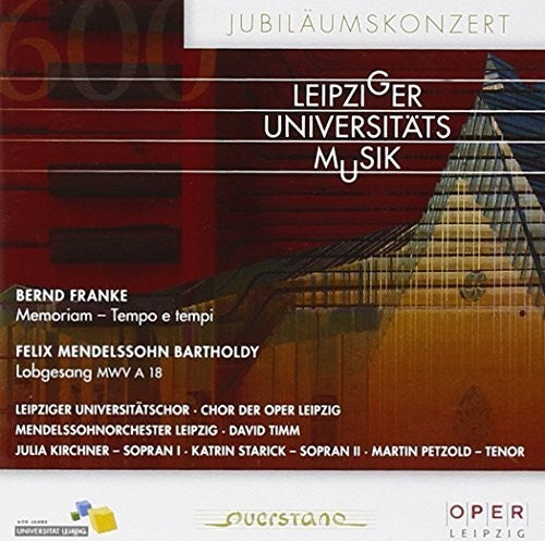 the album cover for Bartholdy / Leipziger Universitatschor - Festliches Konz. z. Leipziger Universitatsjubilaum