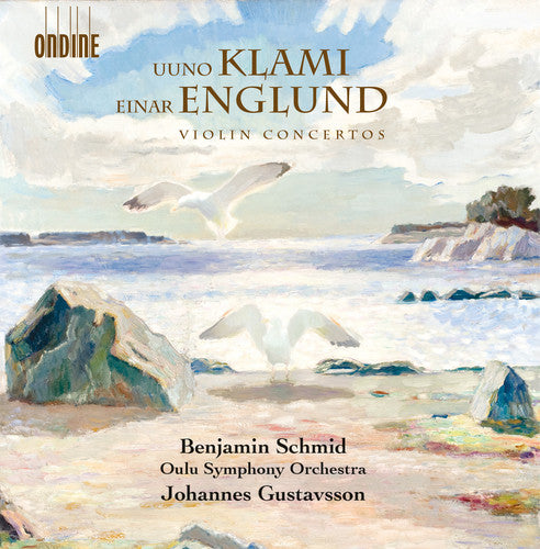 the album cover for Johannes Gustavsson - Uuno Klami & Einar Englund: Violin Concertos
