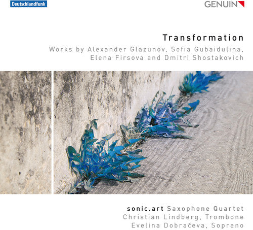 the album cover for sonic.art Saxophone Quartet - Transformation