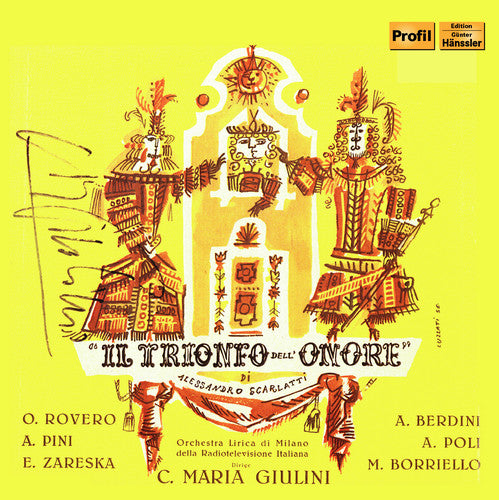 the album cover for Ornella Rovero - Alessandro Scarlatti: Il Trionfo Dell'Onore