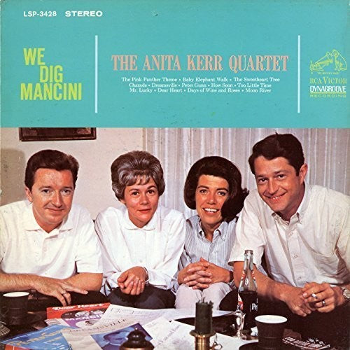 the album cover for Anita Kerr Quartet - We Dig Mancini