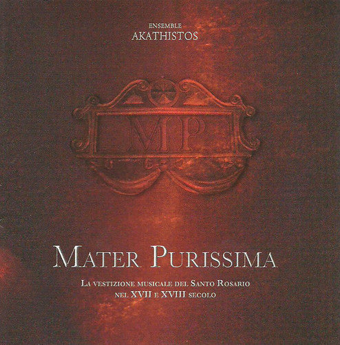 the album cover for Ensemble Akathistos - Mater Purissima
