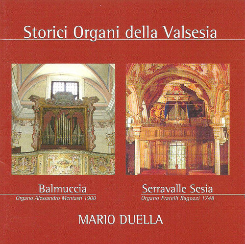 the album cover for Mario Duella - Storici Organi Della Valsesia