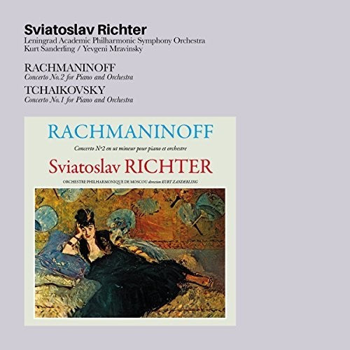 the album cover for Rachmaninoff / Tchaikovsky / Sviatoslav Richter - Rachmaninoff: Concerto 2 For Piano & Orchestra / Tchaikovsky: ConcertoFor Piano & Orchestra