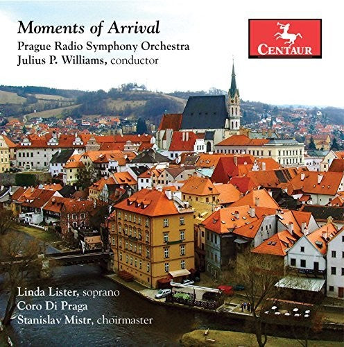 the album cover for Roussanova / Williams / Prague Radio Symphony - Moments of Arrival