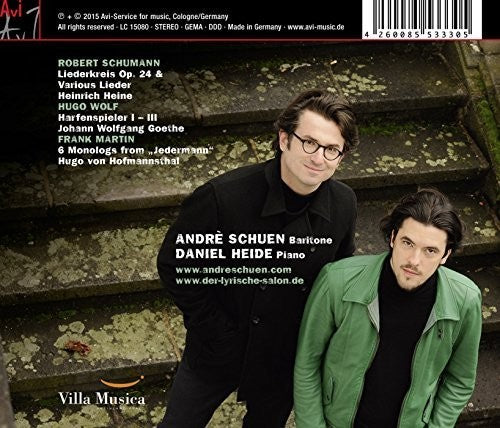the album cover for Schumann / Wolf / Martin / Schuen / Heide - Schumann: Wolf & Martin: Lieder