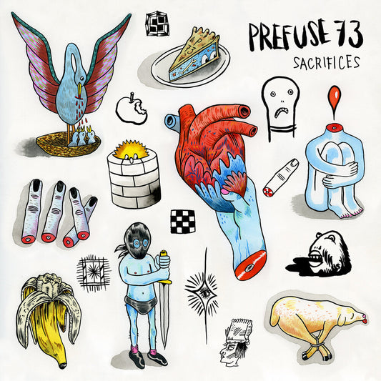 the album cover for Prefuse 73 - Sacrifices
