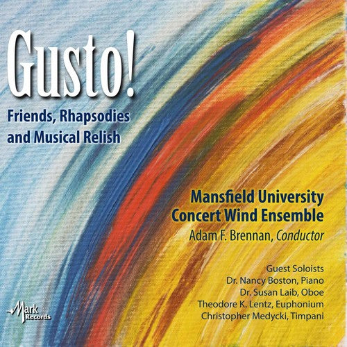 the album cover for Adam F. Brennan - Gusto Friends / Rhapsodies and Musical Relish