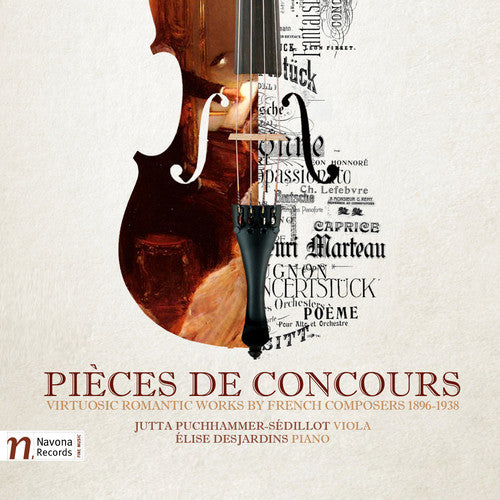 the album cover for Arends / Busser / Puchhammer-Sedillot / Desjardins - Pieces de Concours: Virtuosic Romantic Works by French Composers