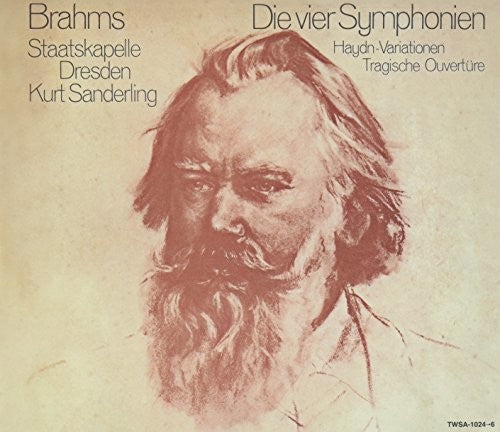 the album cover for Brahms / Kurt Sanderling - Brahms: Die Vier Symphonien / Haydn: Variatiions