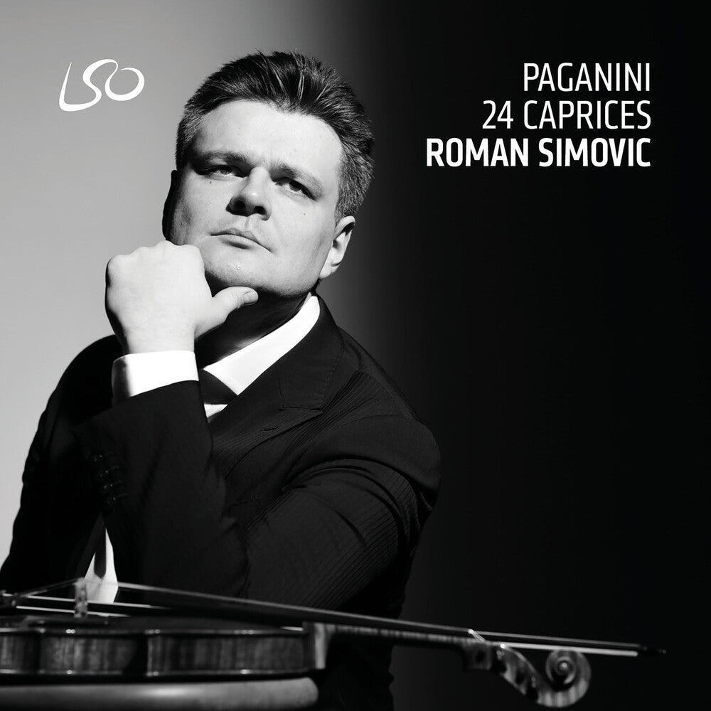 the album cover for Roman Simovic - Paganini: 24 Caprices