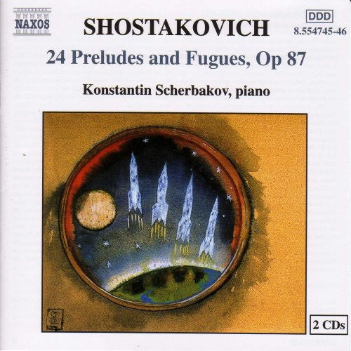 the album cover for Konstantin Scherbakov - 24 Preludes & Fugues Op 87