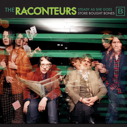 the album cover for The Raconteurs - Steady, As She Goes / Store Bought Bones [Vinyl Single]