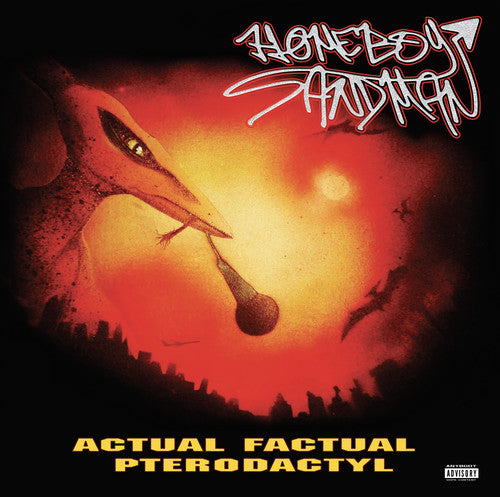 the album cover for Homeboy Sandman - Actual Factual Pterodactyl
