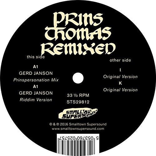 the album cover for Prins Thomas - Gerd Janson Remixes