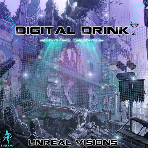 the album cover for Digital Drink - Unreal Visions