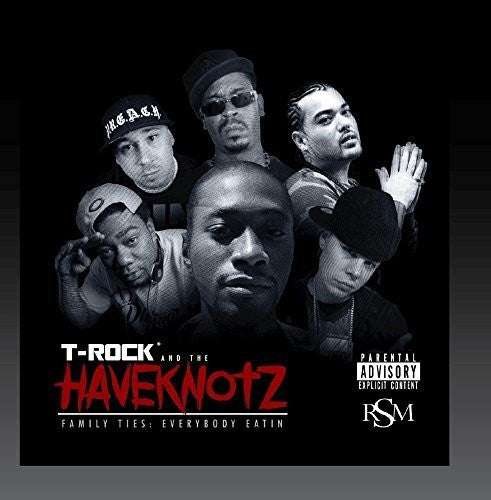 the album cover for T-Rock - Family Ties Everybody Eatin