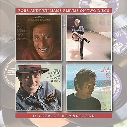 the album cover for Andy Williams - Love Theme From The Godfather / Solitaire / You Lay So Easy On My Mind