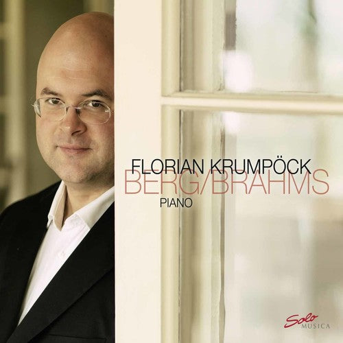 the album cover for Florian KrumpÃ¶ck - Berg / Brahms: Piano Works