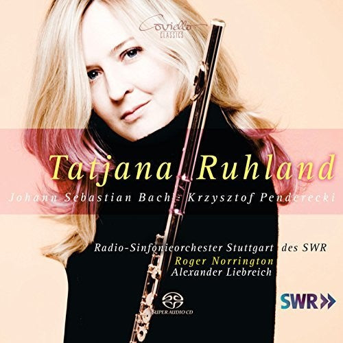 the album cover for J Bach S / Ruhland / Liebreich / Schmitt - Works for Flute Solo