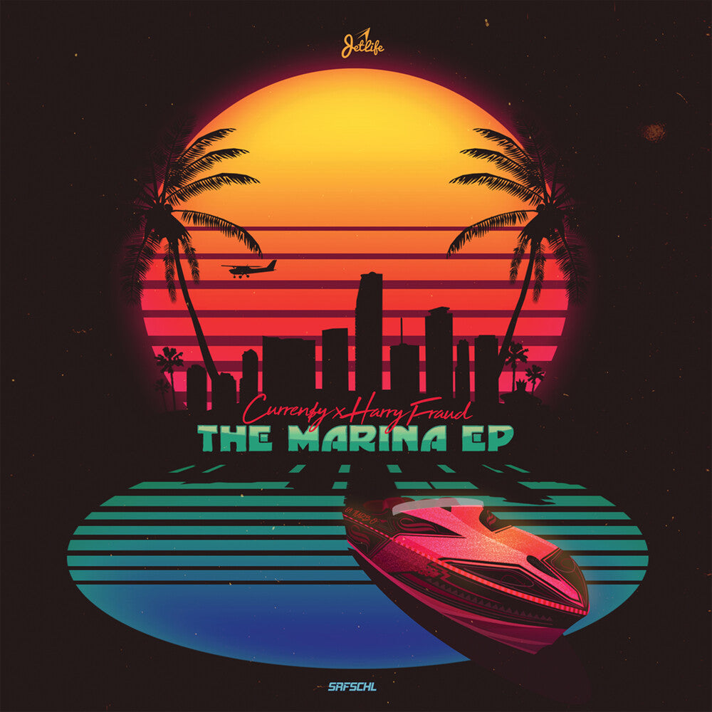 the album cover for Currensy & Harry Fraud - The Marina