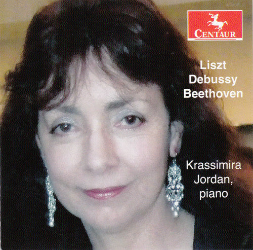 the album cover for Krassimira Jordan - Liszt Debussy Beethoven