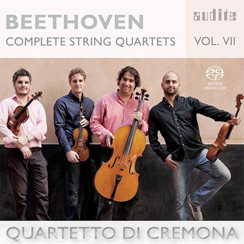 the album cover for Quartetto di Cremona - Complete String Quartets 7