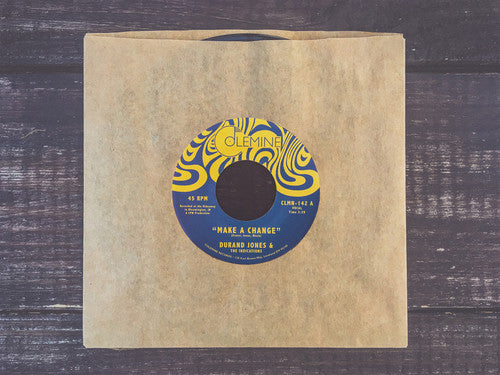 the album cover for Durand Jones & The Indications - Make A Change / Is It Any Wonder [Vinyl Single]