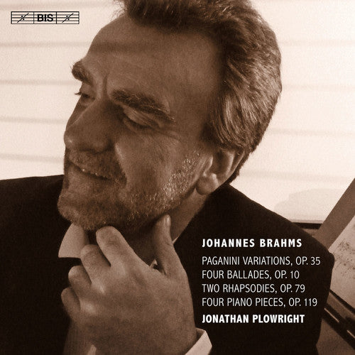 the album cover for Brahms / Plowright - Piano Music 4