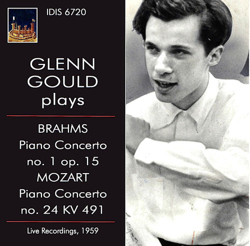 the album cover for Glenn Gould - Glenn Gould Plays Brahms & Mozart