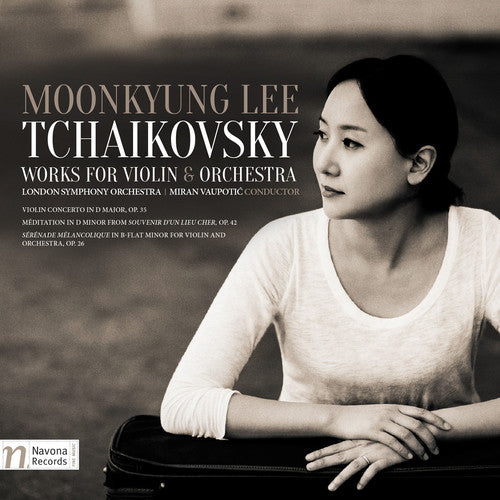 the album cover for Tchaikovsky / Vaupotic / Lee - Works For Violin & Orchestra