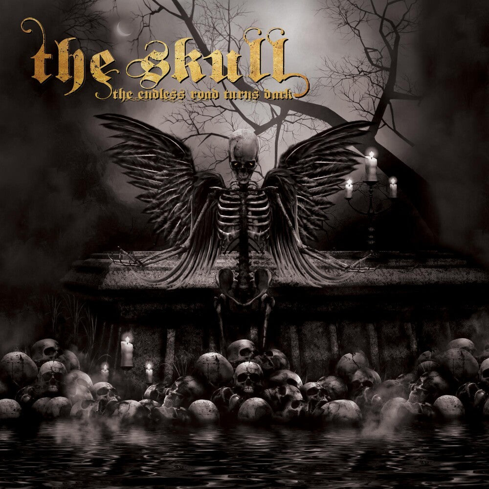 the album cover for Skull - Endless Road Turns Dark